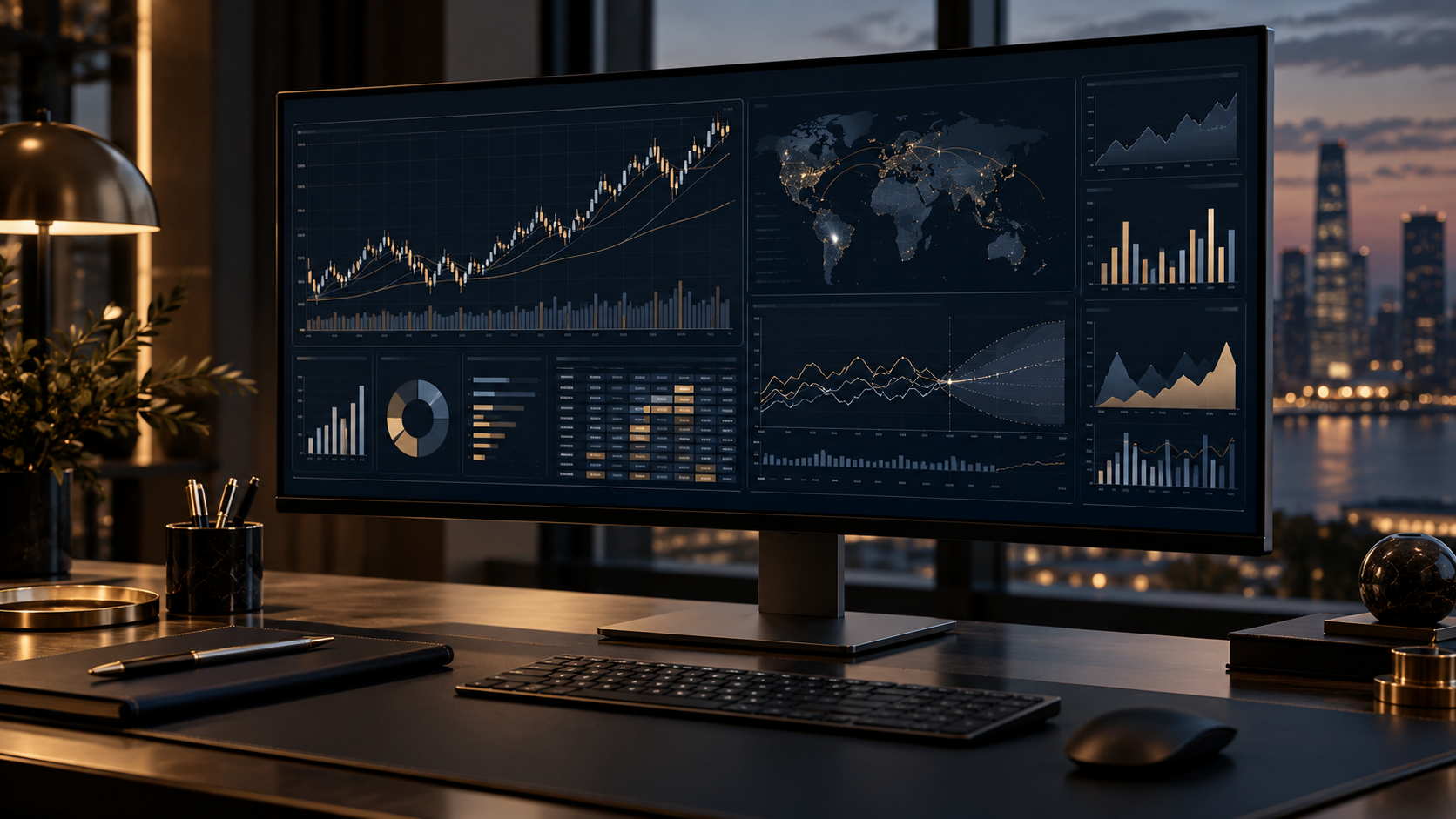 Financial and economic data analytics dashboard