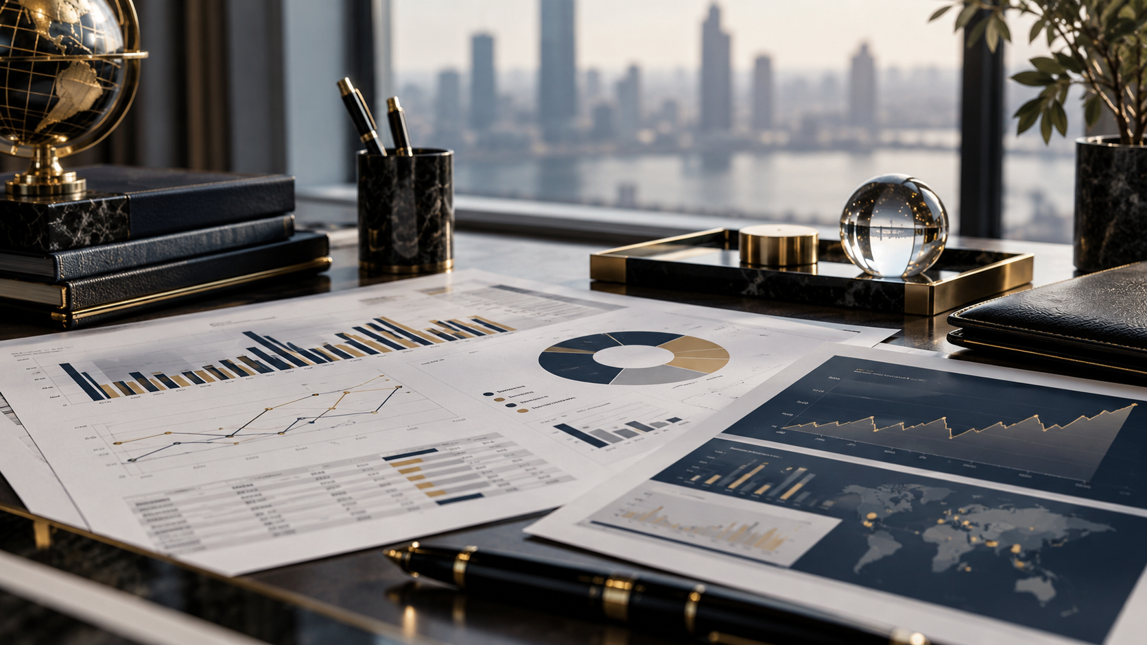 Financial statements and performance-analysis charts